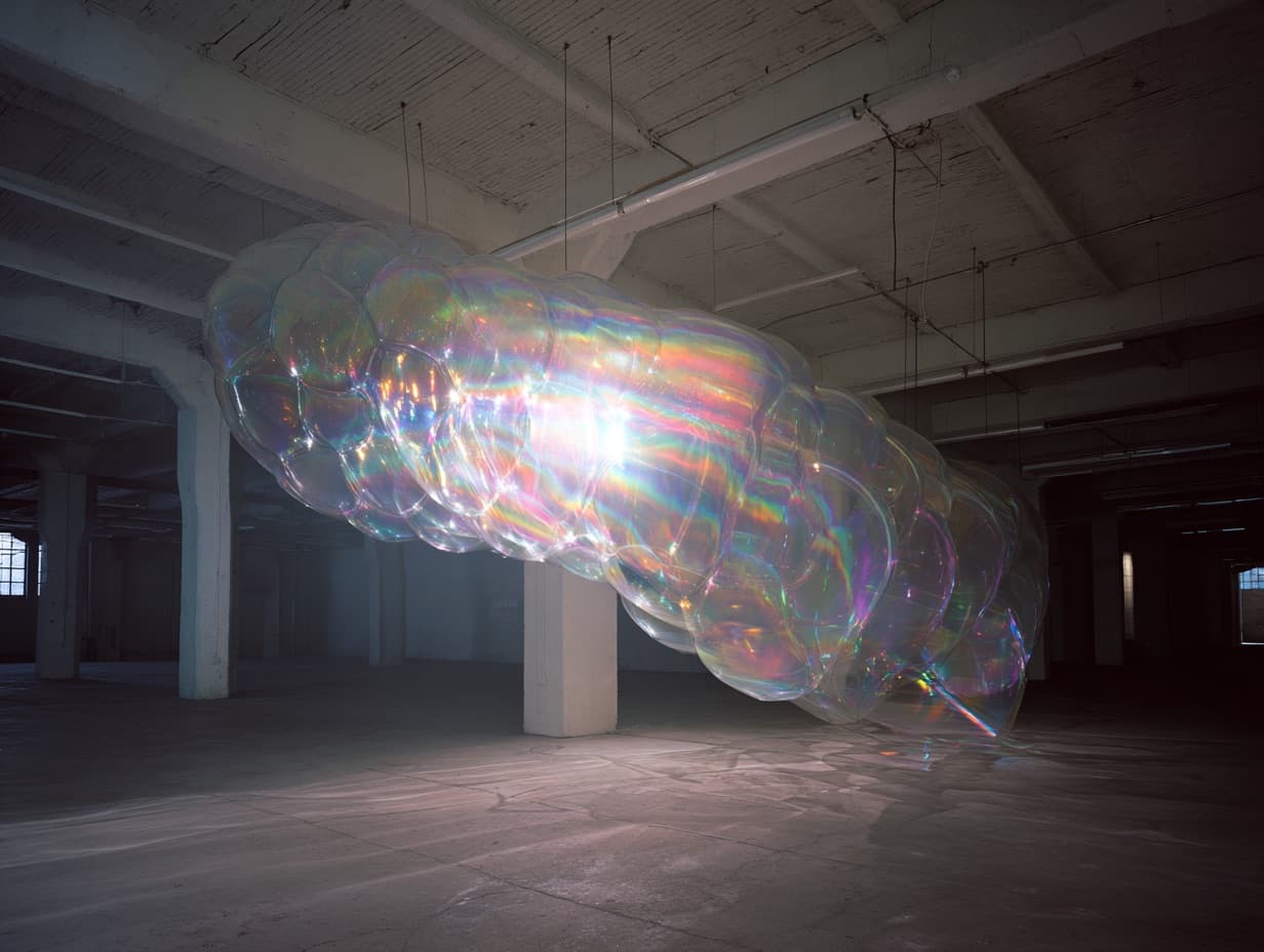 Abstract translucent artwork