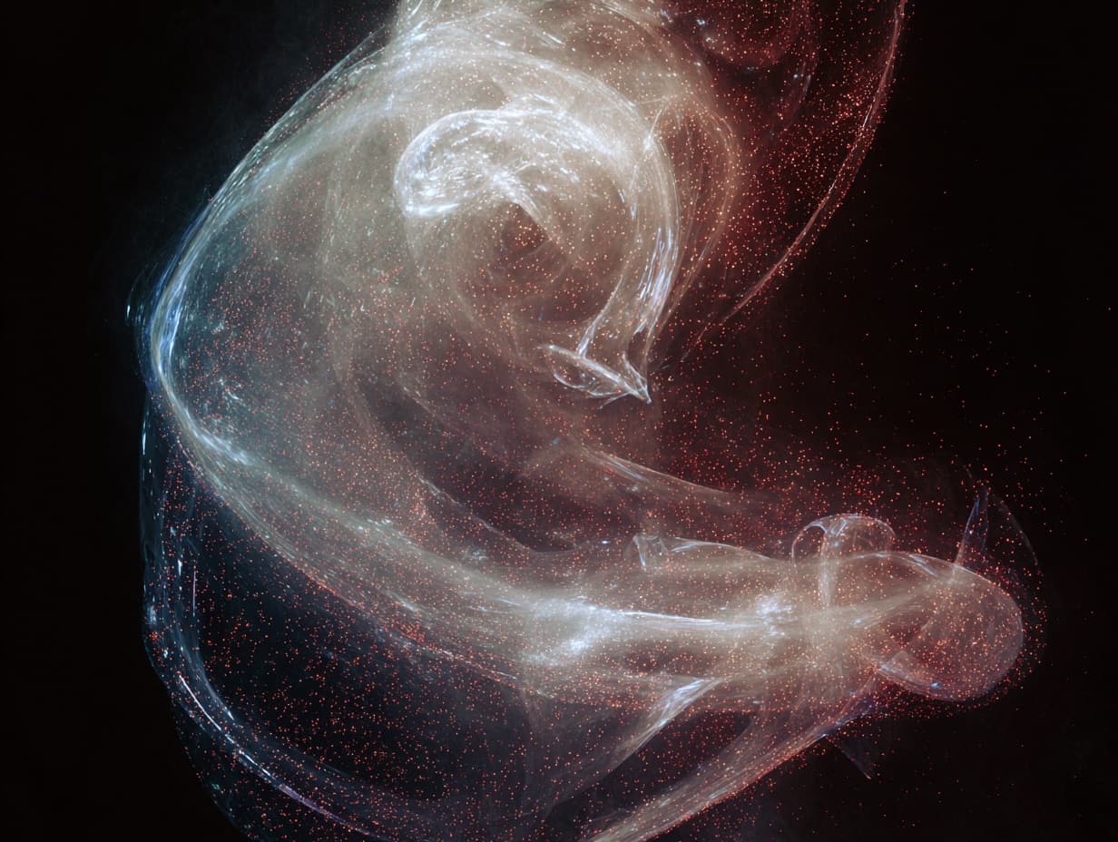 Abstract translucent artwork