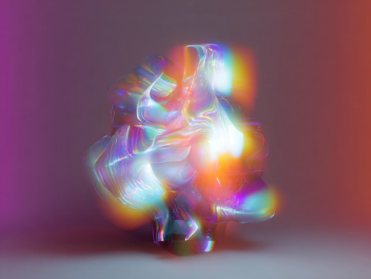 Abstract translucent artwork