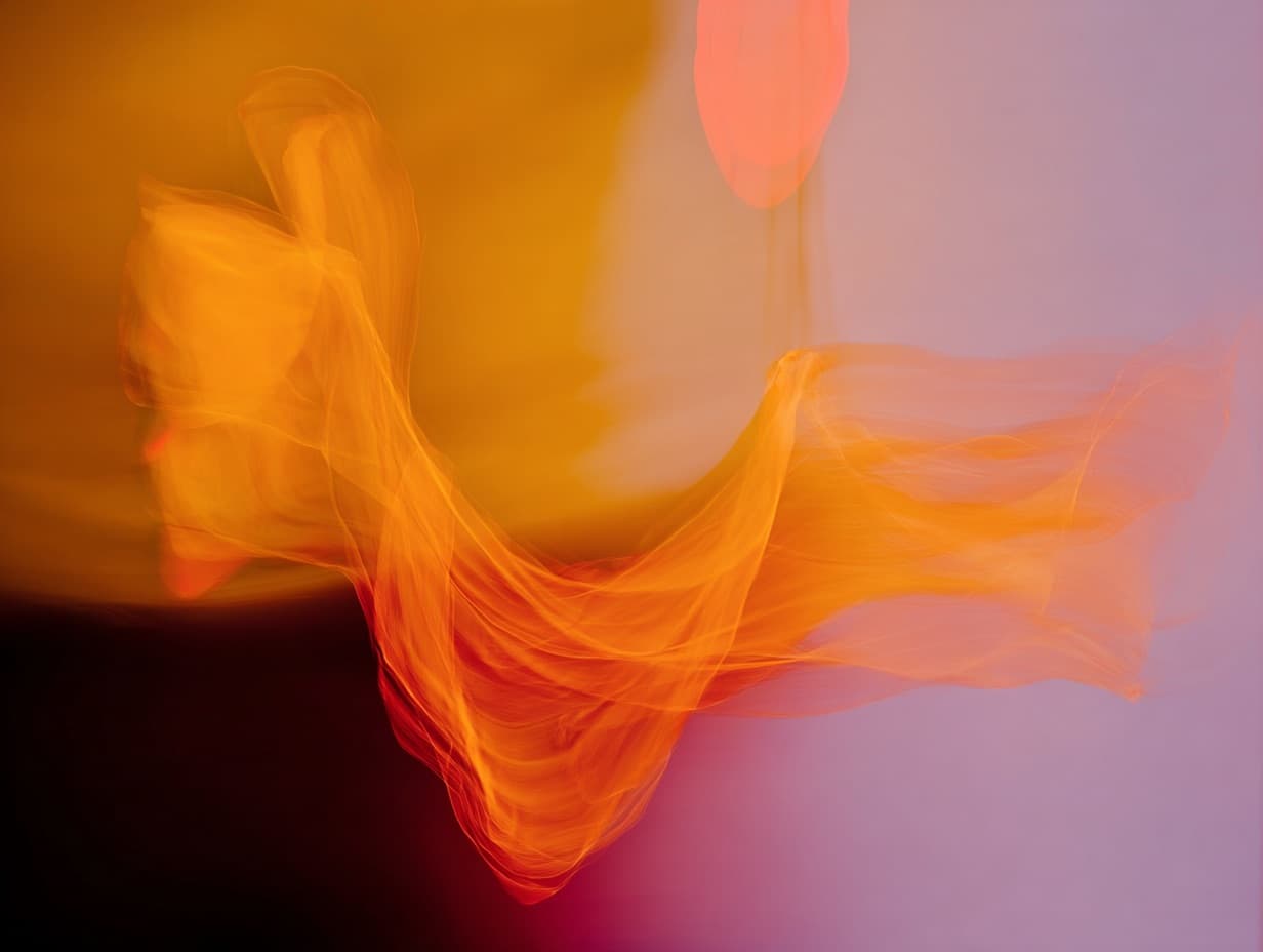 Vibrant translucent cube artwork