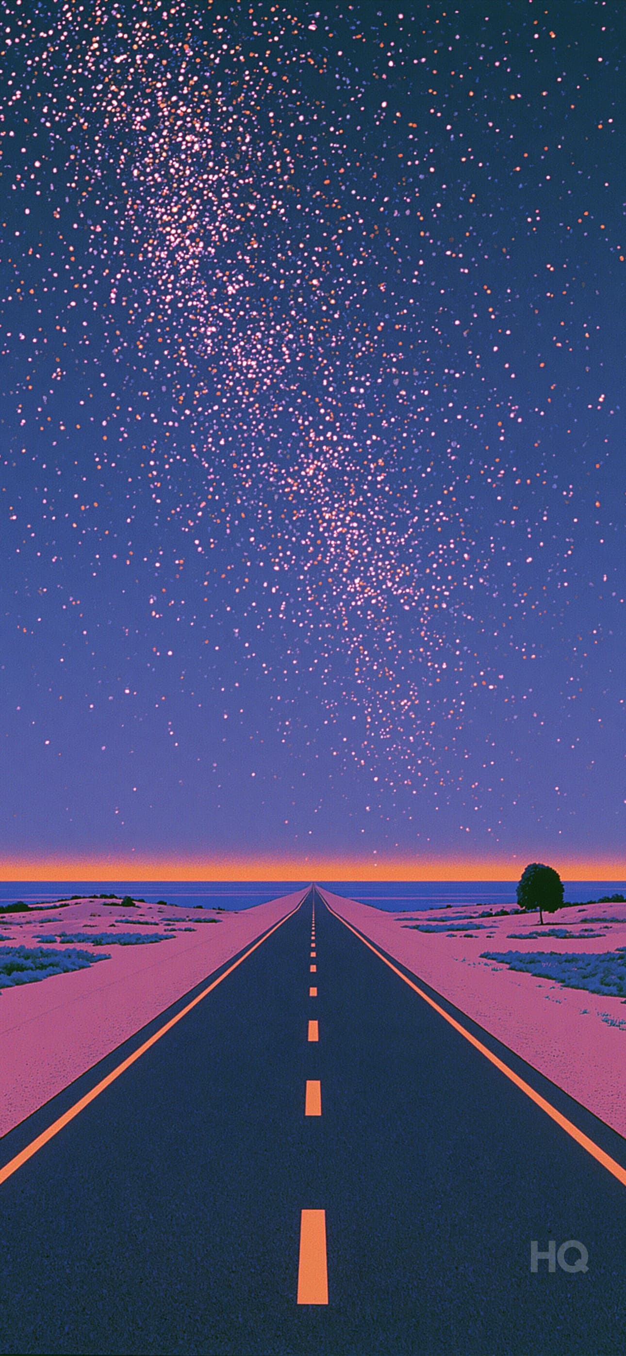 HQ phone wallpaper — Desert Highway